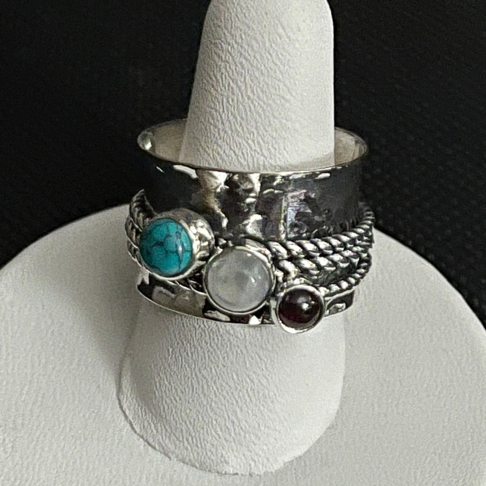 Moonstone Spinner Ring